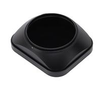 55mm Square Metal Lens Hood, Aluminum Alloy Thread Quick Align Shade, Universal for 55mm Lenses, Anti Glare Matte Finish, with Hood Cap (Black)