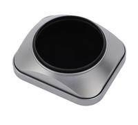 55mm Square Metal Lens Hood, Aluminum Alloy Thread Quick Align Shade, Universal for 55mm Lenses, Anti Glare Matte Finish, with Hood Cap (Silver)