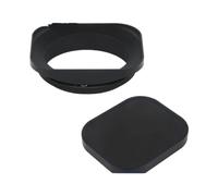 55mm Square Metal Screw-in Lens Hood With Cap,Compatible For Leica,Summilux-R 50mm F / 1.4 E55,Elmarit-R 28mm F2.8 35mm F / 2.8 E55
