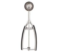 55mm Thickened 304 Stainless Steel Ice Cream Scoop, Ergonomic Non Slip Silicone Handle for Gelato Sorbet Fruit Melon Baller Dessert Tools Kitchen Gift (39mm)