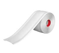 55mm Wide Flat Self-adhesive Cable Cavity, Warehouse, Factory, Shopping Mall Floor Power Cord Protector, Flexibility And Pressure Resistance(White,5m)