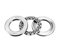 55mm x 90mm x 25mm Chrome Plated Steel Single Ball Bearings 51211