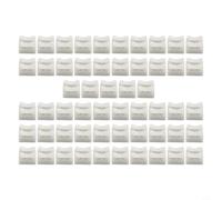 55Pcs CH-2 Quick Wire Connector, 16A 220V 2-Pin -in Terminal Block, Flame-Retardant PE Electrical Crimp Terminals with L/N Markings Secure Cable Connection, White