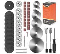 55pcs Cutting Wheels Set for Dremel Rotary Tool,10pcs Resin Cutting Discs,10pcs Diamond Cutting Wheels,6pcs HSS Circular Saw Blades,20pcs Sanding Drum for Cutting Metal,Wood