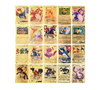 (55PCS Gold) 55Pcs For Pokemon Card Mint Vmax GX Charizard Collection Boxes