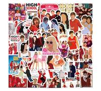 55PCS High School Musical Stickers Pack Cute Movie Sticker for Water Bottle Laptop Skateboard Journal, Waterproof Vinyl Cool Decals for Teens Adults Party Supplies
