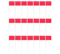 55pcs Inch Red Irrigation Marker Flags for Sprinkler Head Placement | Steel and PVC Construction, High Visibility, Withstands Wind, Moisture and Soil, Suitable for Farmland Nurseries