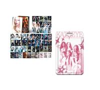 55PCS Kats-eye Photocards with Card Holder Set for Fans Girls Kpop Gift A | Lomo Cards with Card Case Fans Gift for Boys Girls Home Party Decor Kpop Merch Perfect for Displaying