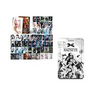55PCS Kats-eye Photocards with Card Holder Set for Fans Girls Kpop Gift D | Lomo Cards with Card Case Fans Gift for Boys Girls Home Party Decor Kpop Merch Perfect for Displaying