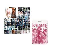 55PCS Kats-eye Photocards with Card Holder Set for Fans Girls Kpop Gift G | Lomo Cards with Card Case Fans Gift for Boys Girls Home Party Decor Kpop Merch Perfect for Displaying