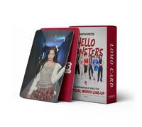 55pcs Kpop Cards BABYMONSTER Photocards BABYMONSTER Photocards BABYMONSTER Hello Monsters New Album Cards BABYMONSTER Mini Merch Photocards Set Kpop Greeting Card Postcards for Fans