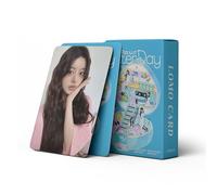 55pcs Kpop ILLIT 2025 Glitter Day Cards ILLIT Mini Cards 2025 Glitter Day Album Cards Merch Photocards Set Kpop Photo Fan Gift