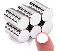 55Pcs Magnets, 10x2mm Round Fridge Magnets, Strong Neodymium Magnet s Muti-Use Crafts, Disc Rare Earth Magnet Cylinder for Whiteboard, Refrigerator, DIY, Office