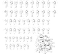 55pcs Non Trace Picture Hooks for Hard Walls,Wall Hanging Hooks,Photo Hooks,Picture Hangers,Plastic Picture Hooks for plasterboard Walls no Nails,Small Hard Wall Picture Hook,Picture Hanging Hooks