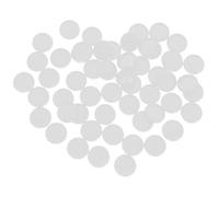 55pcs Plastic Binder Discs for Planners, White round Loose Leaf Rings | Sturdy Quick Binding for Bullet Journaling, Artists and Students, Smooth 360° Flipping for School Use