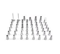 55Pcs Russian Piping Tips Set, Stainless Steel Baking Supplies Set Flower Frosting Tips Nozzles Icing, Pastry Cake Decorating Baking Tools for Cupcakes Cakes Cookies Decorating