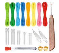 55PCS Sewing Kits for Adults, Stainless Steel Sewing Needles, Embroidery Tool Kit, Sewing Tool Set, Sewing Working Kit for Beginners, Portable DIY Hand Made Craft Set, Sew Supplies Gifts