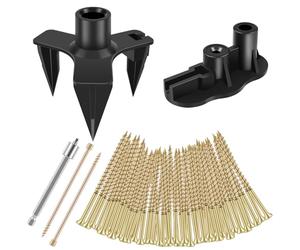 55Pcs Squeaky Floor Repair Kit Steel Eliminates Floor Squeak Screws Kit with 5 Auxiliary Tools and 50 Screws for Carpeted Floors Hardwood Floors