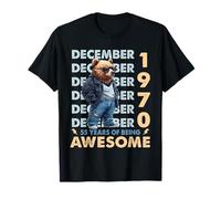 55th Birthday Bear Legends December 1970 55 Years Old Mens T-Shirt