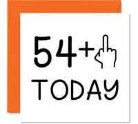 55th Birthday Card Funny for Women - Novelty Middle Finger - Rude Birthday Cards for Men, 145mm Greeting Cards, Joke Banter Cards Mum Dad Grandad Granny Nanny Auntie Uncle