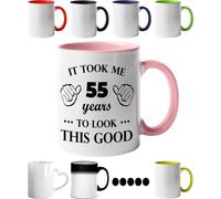 55th Birthday Gifts for Men Women, It Took Me 55 Years to Look This Good, Birthday Mug for 55 Year Old- Funny Birthday Coffee Mug for his or her Special Day.