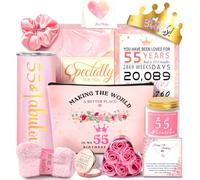 55th Birthday Gifts For Women, Happy 55th Birthday Gifts For Her Mom Sister Wife Best Friend Turning 55, Unique Gift For 55 Year Old Woman Birthday, Funny Birthday Decorations Gift Ideas