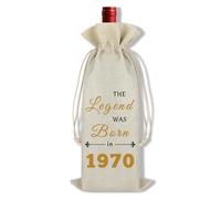 55th Birthday Gifts for Women Men Wine Bag 55th birthday Party Decors 55 Year Old Birthday Gifts for Grandma Mum Dad Aunt Uncle Sister Brother Friends 55th Birthday Wine Bottle Bag