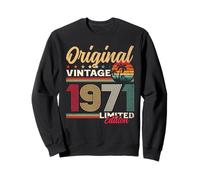 55th Birthday Man Woman 55 Years 1971 Decoration Fun Sweatshirt