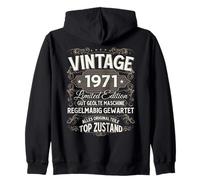 55th Birthday Man Woman 55 Years 1971 Decoration Fun Zip Hoodie