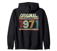 55th Birthday Man Woman 55 Years 1971 Decoration Fun Zip Hoodie