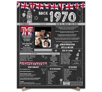 55th Birthday Party Gifts - 55 Years Old Anniversary Poster for Men or Women. Back In 1970 Party Supplies. Birthday or Wedding Gift Ideas for Home Wall Decorations. Born 55 Years ago Size A3