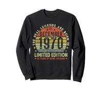 55th Birthday Real Legends December 1970 55 Years Old Men Sweatshirt