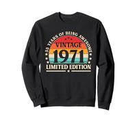 55th Birthday - Vintage 1971 Limited Edition 55 Years Old Sweatshirt