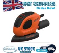 55w Black+Decker Detail Mouse Electric Sander with 6 Sanding Sheets Bew230-GB