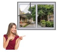 55x110cm Window Screen Mosquito Netting, Self Adhesive Window Fly Screen, Fly Screens for Window, Keep Bugs/Flys/Mosquitoes Out