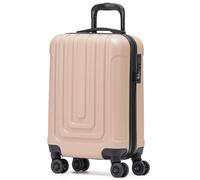 55x30x20cm Cabin Carry Bag Hard Shell Suitcase 100+ Airline Approved Flight Knight Light Beige Cabin