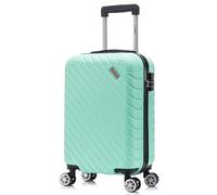 55x35x20 Cabin Suitcase Carry on Suitcase Hard Shell Hand Luggage Cabin Bag Case Approved for Ryanair EasyJet 2 Small Fits 8kg 10kg 35 Litre Capacity + 3 Digit Lock + Telescopic Handle Cabin Luggage