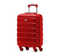 55x35x20cm Cabin Carry Bag Hard Shell Suitcase 100+ Airline Approved Flight Knight Red Cabin