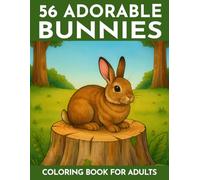 56 Adorable Bunnies: A Not-Just-Easter Bunny Coloring Book for Adults with Cute Scenes, Cozy Details & Soft Fur Textures - Relaxing Pages for Stress ... Calm (Coloring & puzzle books for adults)