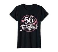 56 and Fabulous Trendy and Glamorous 56th Birthday T-Shirt