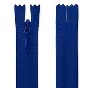 56 cm / 22 Inch Light Royal Invisible Zip - Nylon Closed-End Concealed Zipper for Dressmaking, Skirts, Cushions, Bridal & Alterations - Giddy Square
