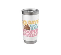 56 Days Since I Last Pooped Myself Meme Stainless Steel Insulated Tumbler