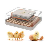 56 Egg Incubator for Hatching Eggs, Automatic Egg Turner and Auto Humidity Control with Temperature Adjustment, for Chicken, Duck and Quail, Farm and School Use