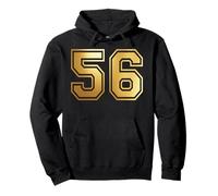 56 Number Fifty-Six Team Sports Graphic Varsity Matching Pullover Hoodie