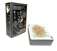 56 Pcs Palmistry Fortune Telling Cards, Tarot Cards for Beginners and Fun Playing Card, Mystic Gift Idea tarot playing cards, Revealing the Fortune Secrets Hidden in Hand