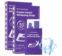 56 Pcs Purple Teeth Whitening Strips, Teeth Whitener Strips, Does not Damage Tooth Enamel, Brighten Your Smile with Gentle & Effective Stain Removal