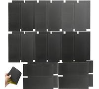 56 Pcs Wet and Dry Sandpaper Assorted, 120 to 3000 Grit Sanding Paper, Emery Abrasive Sanding Paper Sheets for Wood Furniture Turning Finishing Car Metal Plastic Glass Drywall Sandpapers