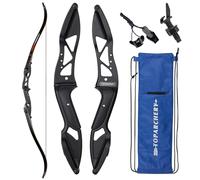 56" Takedown Recurve Bow Archery Recurve Bow 30-50lbs Longbow Metal Riser Right Handed Hunting Shooting Target Practice Competition (50 lbs)