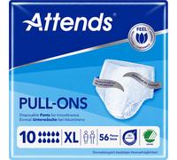 56 x Attends Pull Ons 10 | Extra Large | Adult Incontinence Pads | 4 Packs of 14