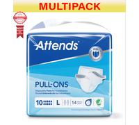 56 x Attends Pull Ons Pants 10 Large | Incontinence Adult Pants | 4 Pack sof 14
